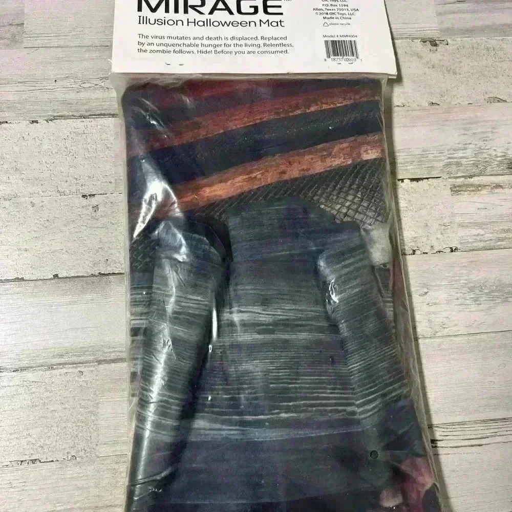 Zombie Mirage Halloween Mat Optical Illusion Mat Brand New in Package - Picture 5 of 8